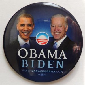 Official President Barack Obama Joe Biden Stars Campaign Pin Button