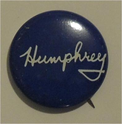 Humphrey Blue Campaign Button