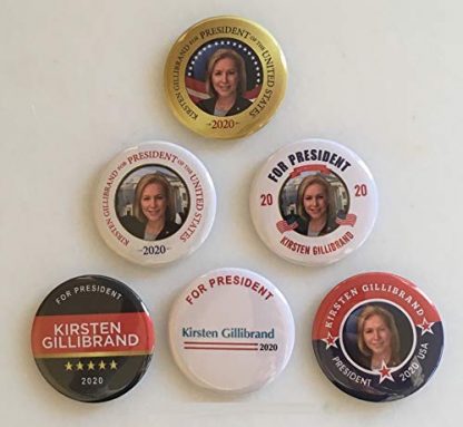 Kristen Gillibrand For President Set of 6 Campaign Buttons (GILLIBRAND-ALL)