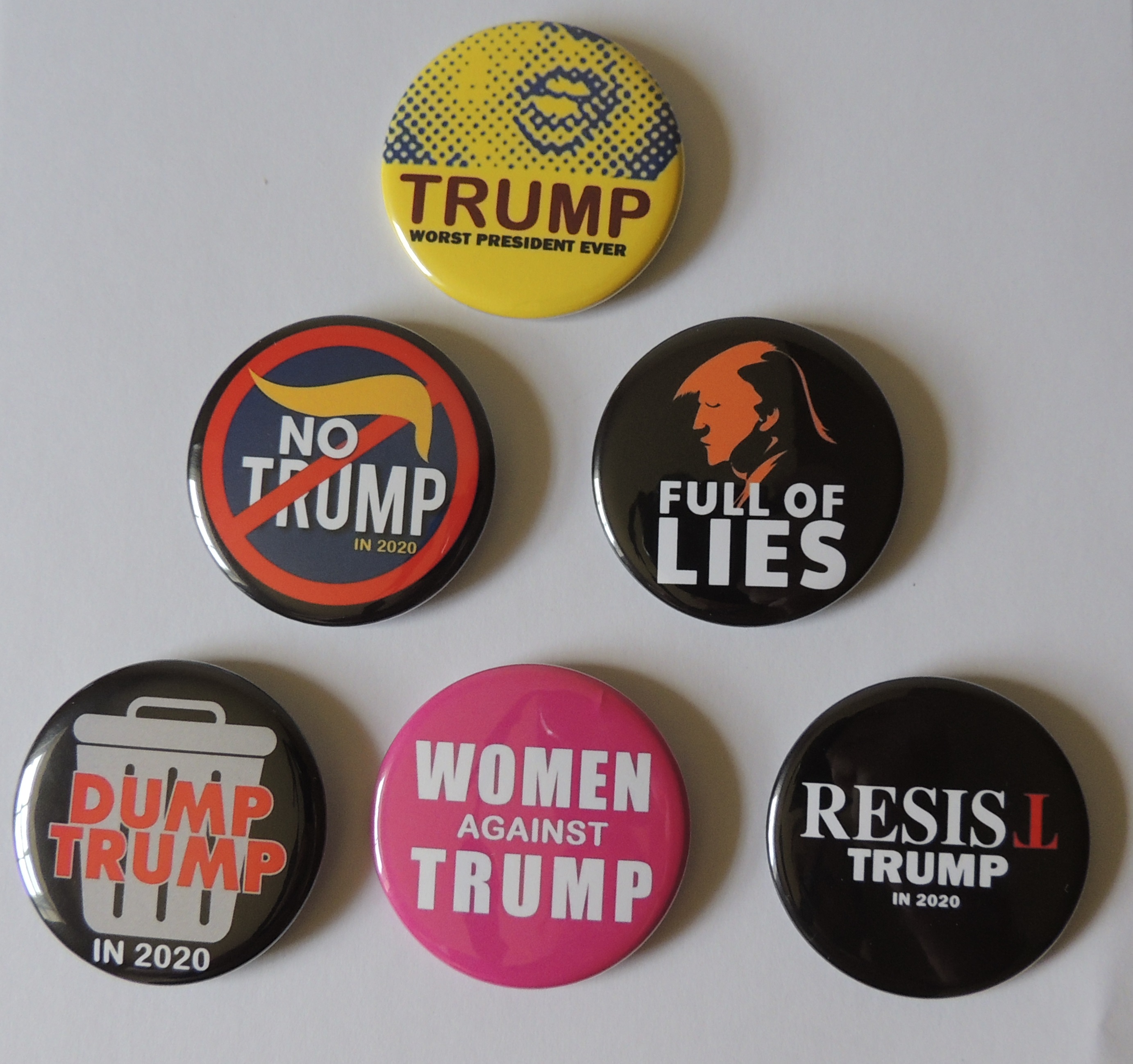 2 1/4 Inch Button Anti Trump Slogan DRUMPF Details about   F*** Trump UNCENSORED 