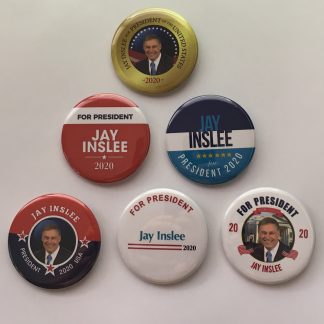 Jay Inslee campaign buttons set