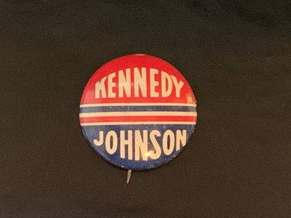 ORIGINAL 1960 JFK JOHN F KENNEDY / Johnson PINBACK CAMPAIGN BUTTON